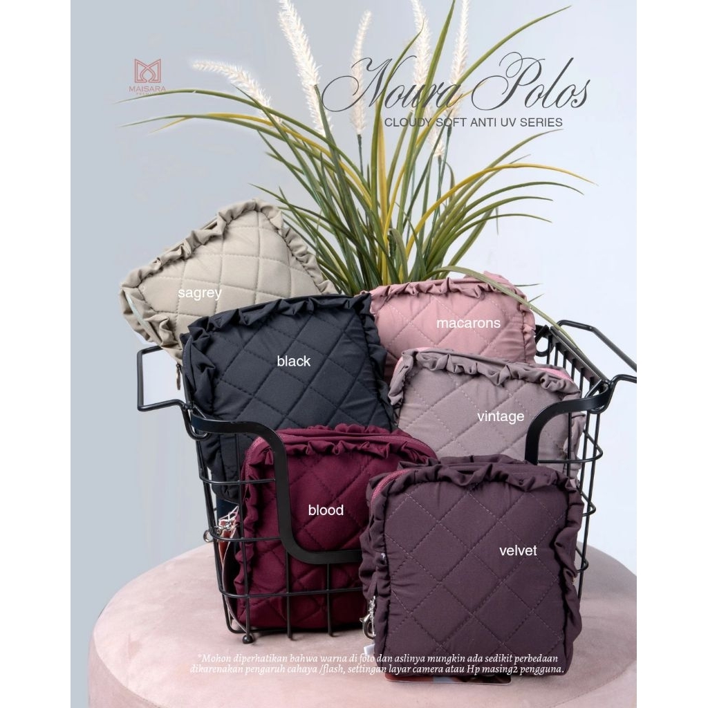 MUKENA NOURA POLOS MAISARA PREMIUM | MUKENA POLOS MAISARA PREMIUM