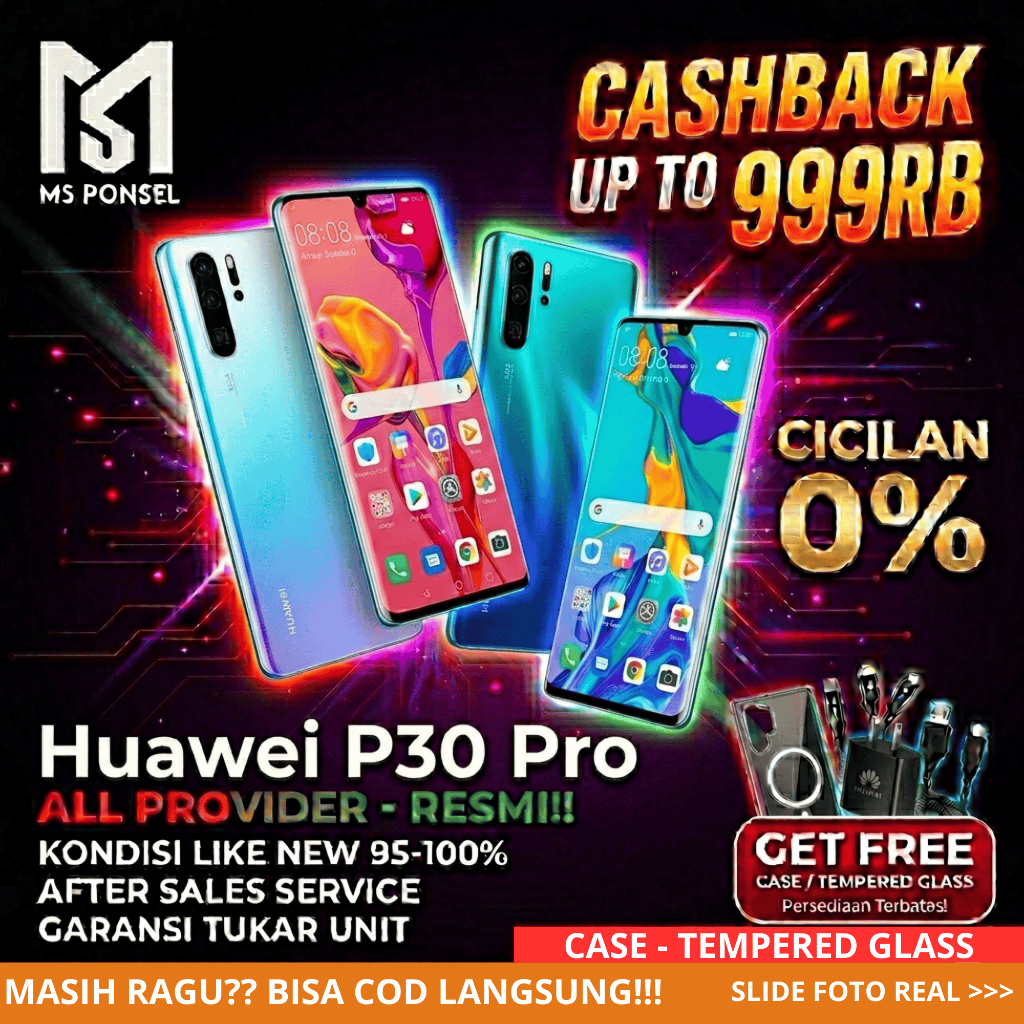 Huawei P30 Pro 8/512GB/256GB/128GB Second Original Resmi Fullset