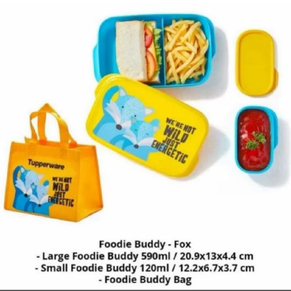TUPPERWARE FOODIE BUDDY/SET TEMPAT BEKAL/TEMPAT BEKAL TUPPERWARE