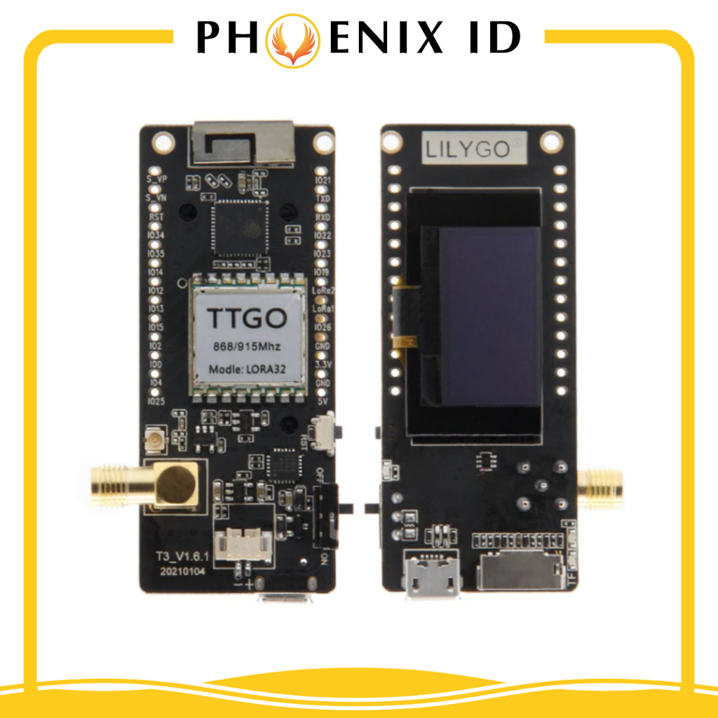 LILYGO TTGO LoRa32 V2.1 Paxcounter Ver. 433/915 Mhz ESP32 LoRa Development Board 0.96 Inch OLED WIFI