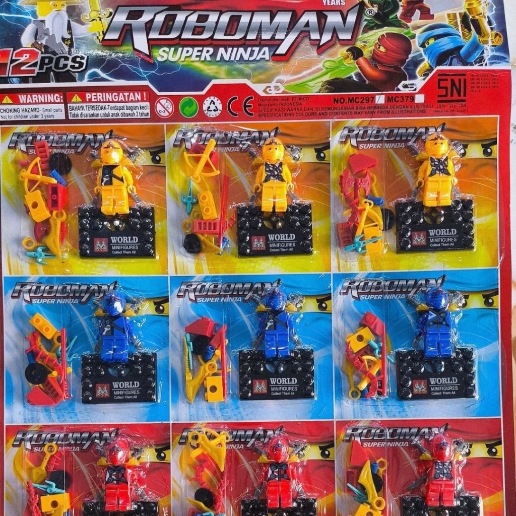 Mainan Robot Susun/Lego Roboman Figure Super Ninja