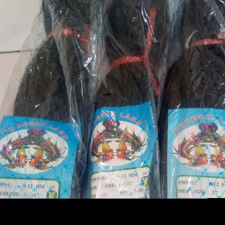 jaring burung bahan senar hitam 012 1 1/4 inchi tinggi 3 meter