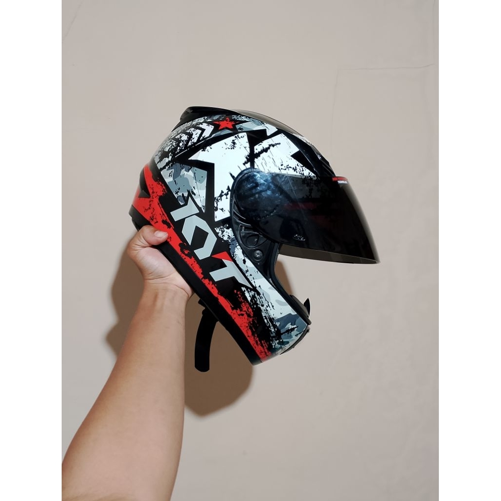 KYT r10 seri 3 Aqua red