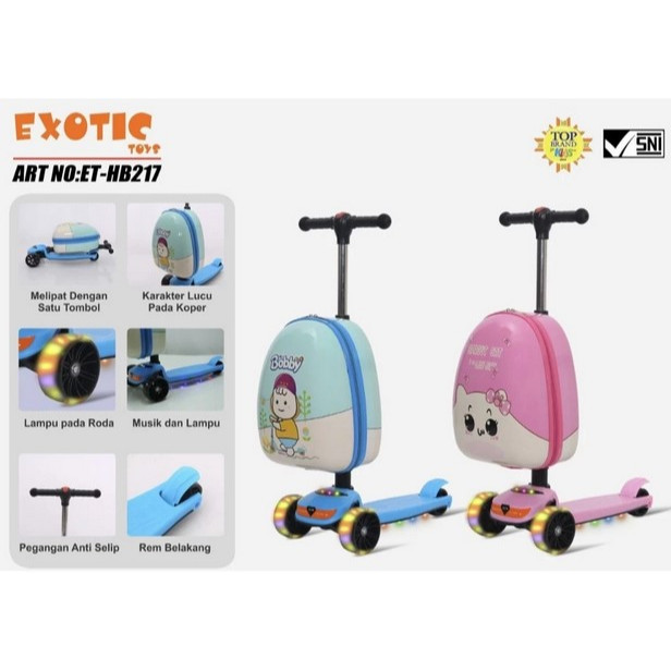 Skuter Anak Perempuan | Sekuter Anak | Skuter Anak Laki Laki | Scooter Anak - 3in1 Exotic Toys Drive