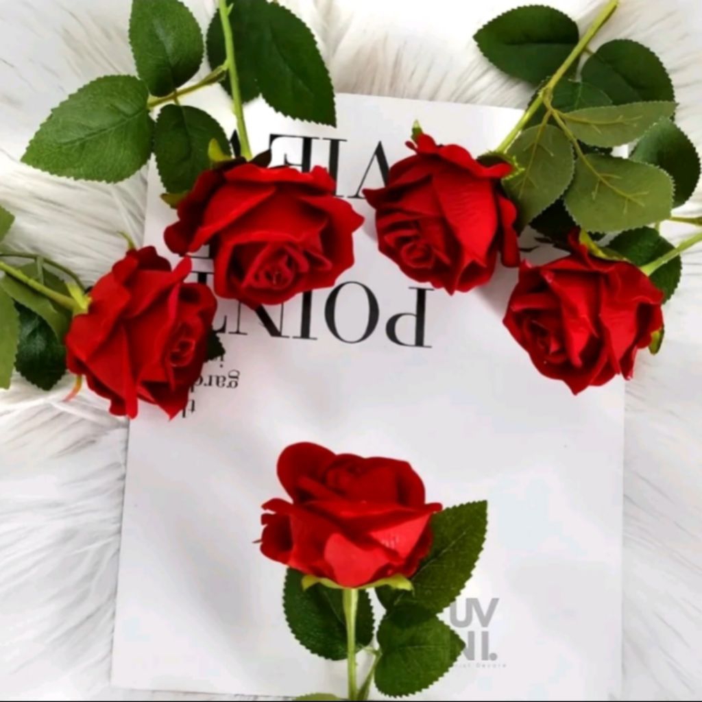Bunga Mawar Rose/Bunga Mawar Palsu/Rose Single Premium