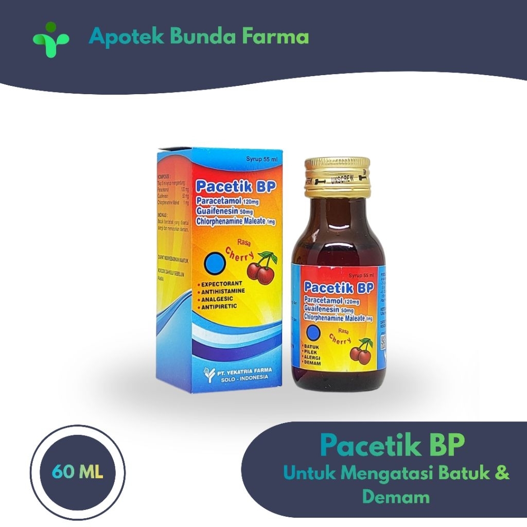 Pacetik BP Syr 60mL - Meredakan Batuk