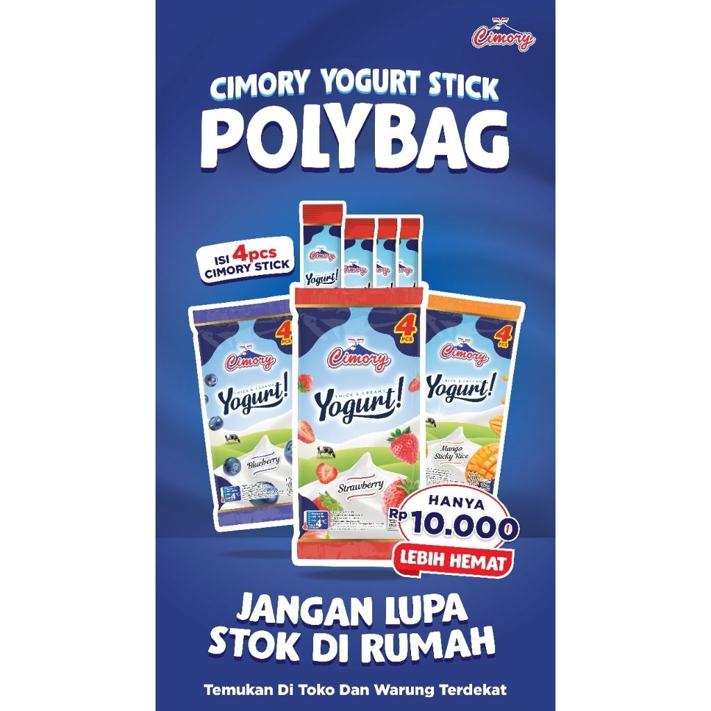 Cimory Stik Yogurt Squishy Mini 40 gram 1 pack isi 4 pcs