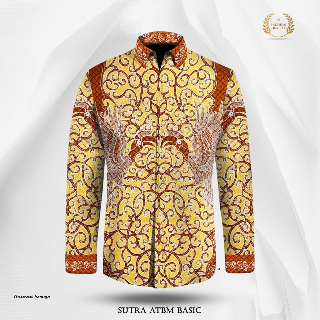 KAIN BATIK TULIS SUTRA ATBM POLA KEMEJA PREMIUM- B7530