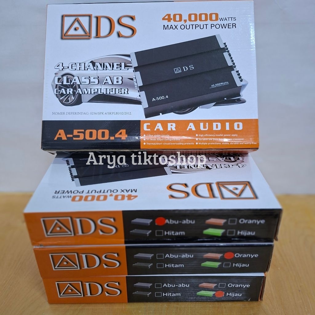 Power 4channel ADS AD 500.4 Class AB Car Amplifier