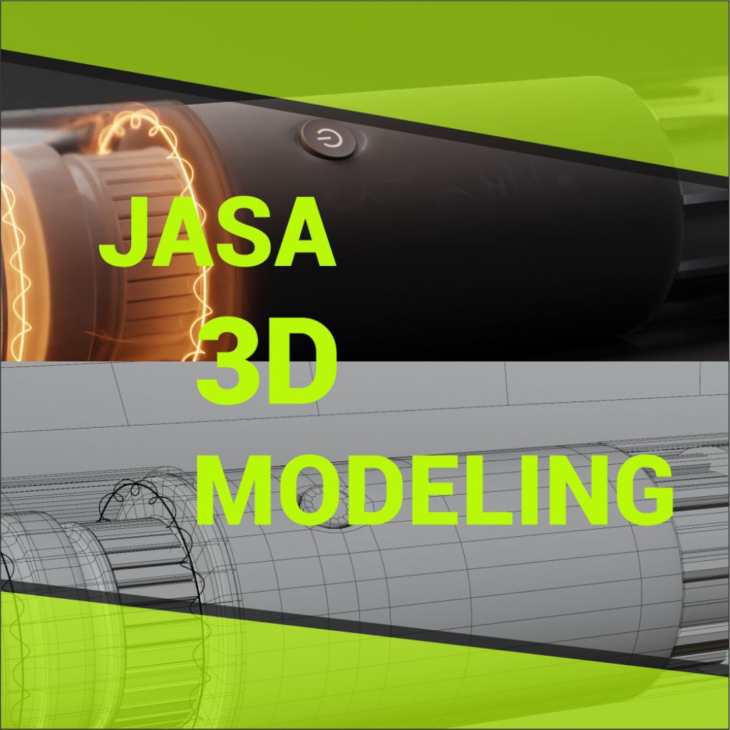 Jasa 3D Modeling Hard Surface | Game Asset | Produk | 3D Printing | Render