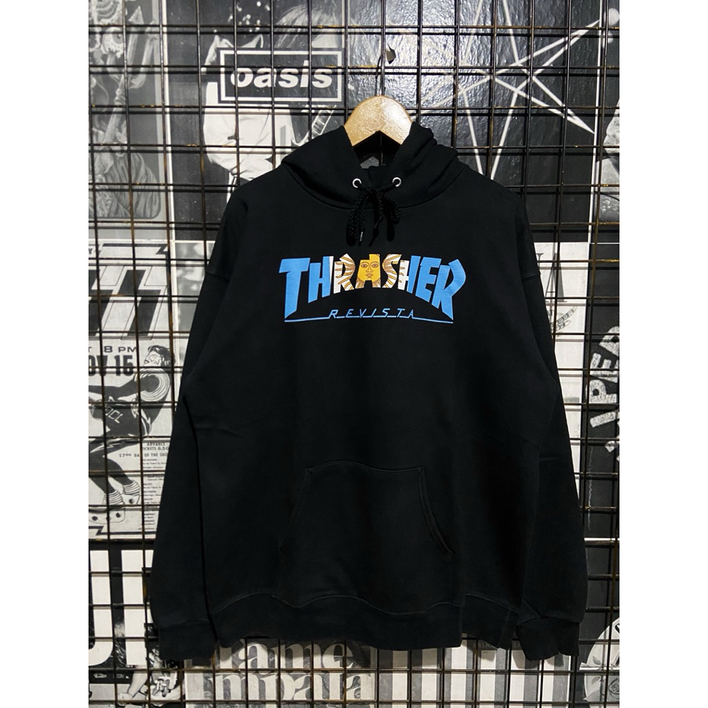 Thrasher Hoodie - Revista Argentina Black