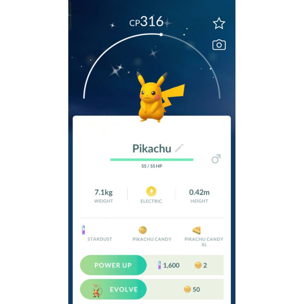 POKEMON GO - PIKACHU SHINY