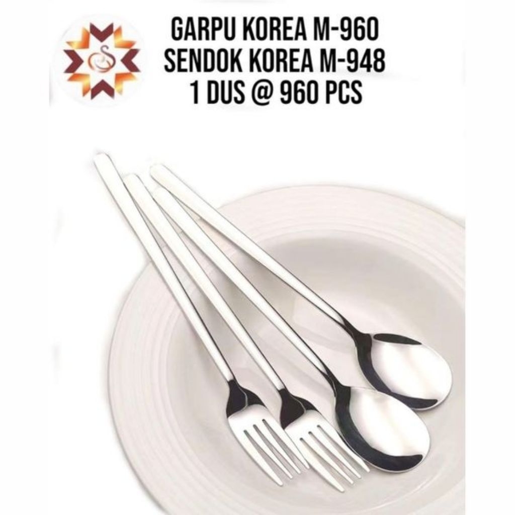 sendok / garpu korea stainless perlusin
