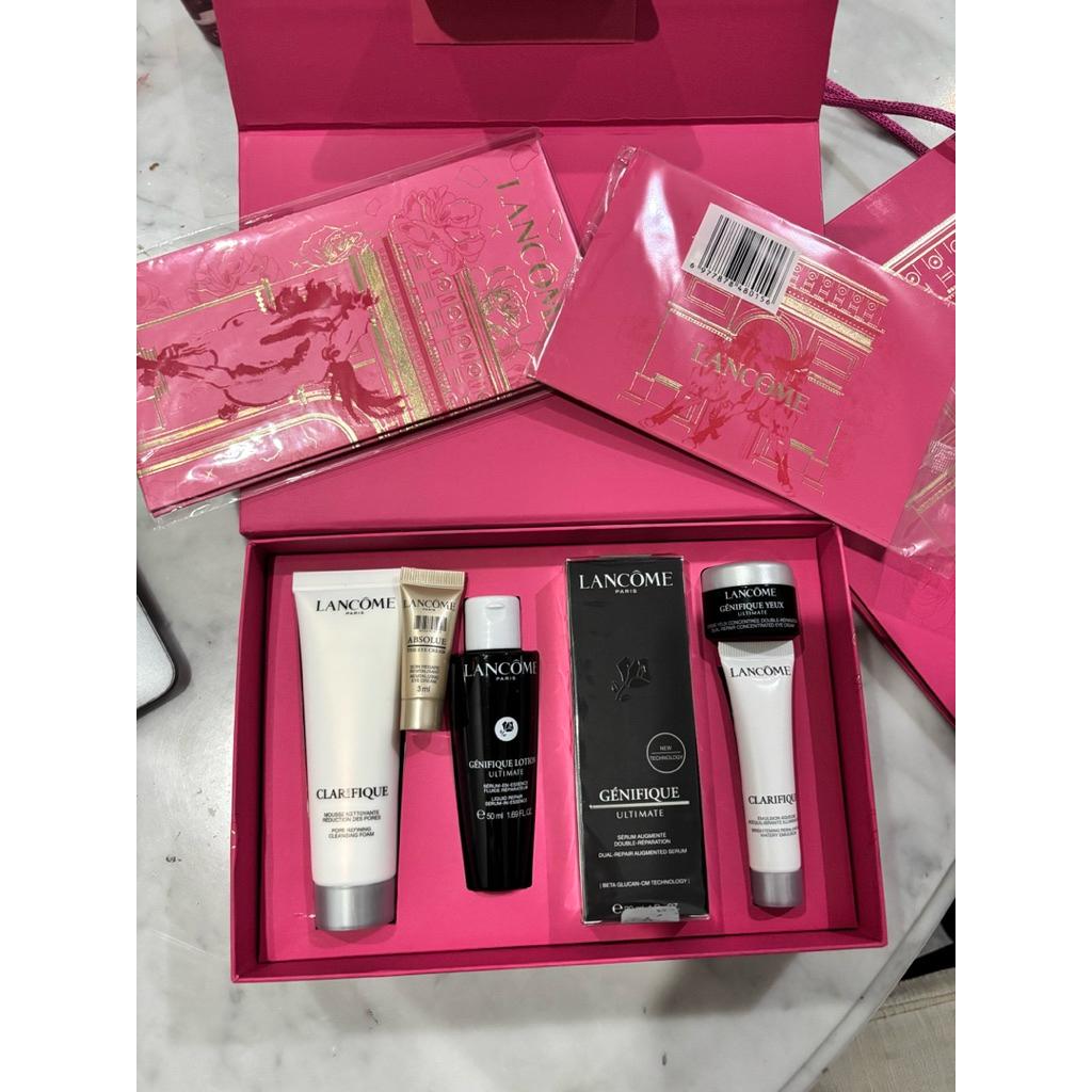 Lancome gift set brand new horse 2026 lancome clarifique lancome genefique ultimate lotion serum eye