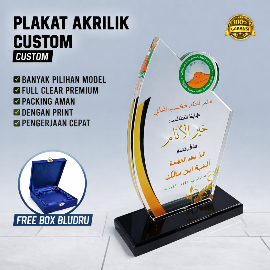 PLAKAT AKRILIK CUSTOME + BOX BLUDRU