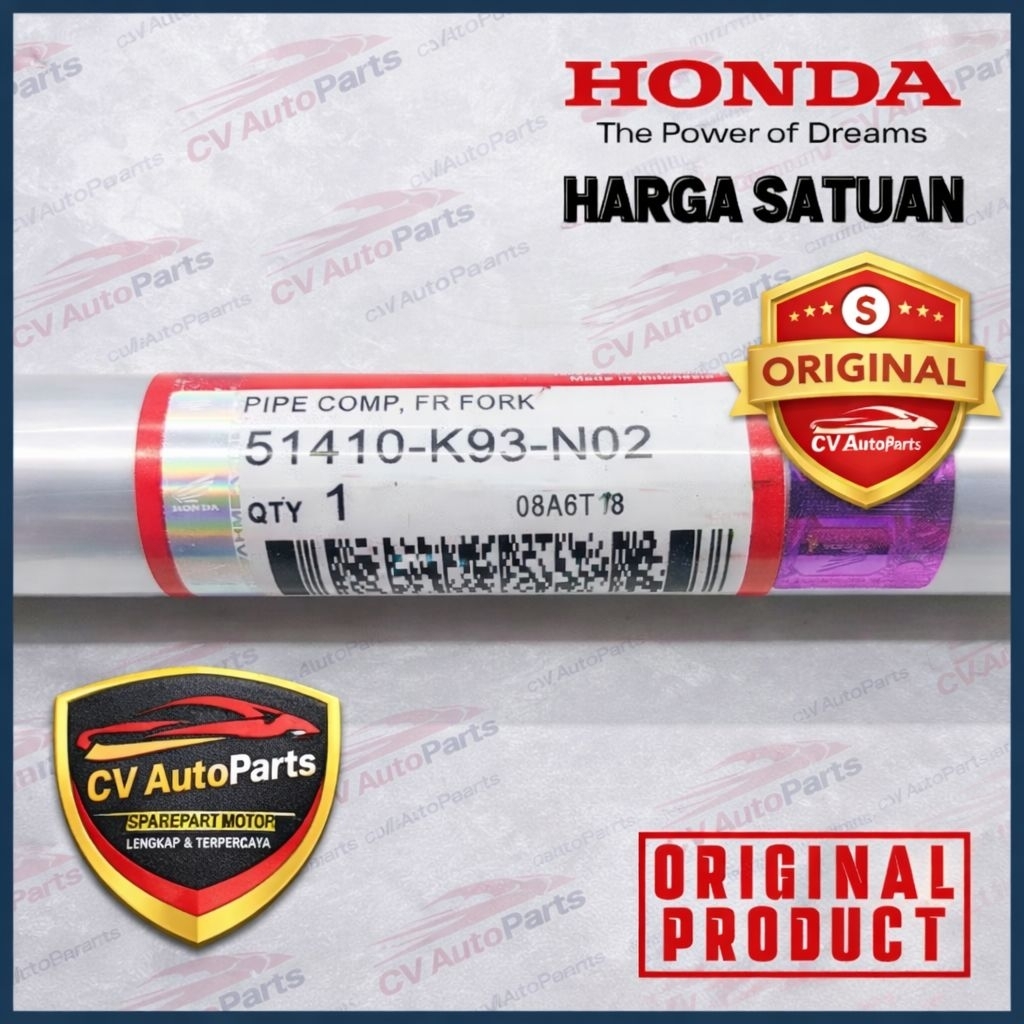 AS SHOCK DEPAN SCOOPY FI 2017-SEKARANG,BEAT DELUXE 2020-SEKARANG ORIGINAL THAILAND KODE K93