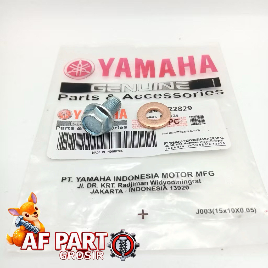 Baut Tap Tab Oli Gardan Ring Tembaga Pembuangan Oli Gardan Baut Tap Oli Transmisi YAMAHA Mio Smile/S