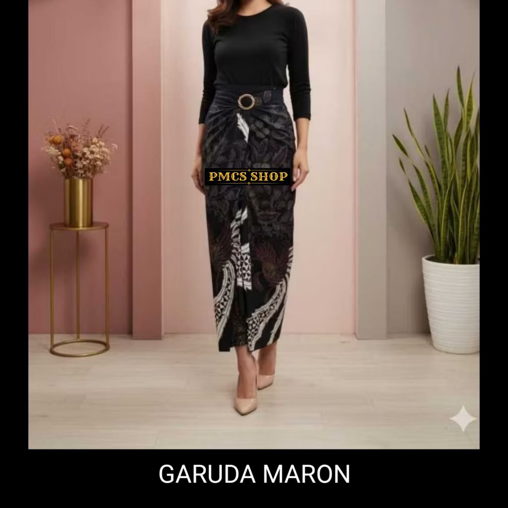 Rok Lilit Batik Wanita dengan Bahan Katun Silky Lembut