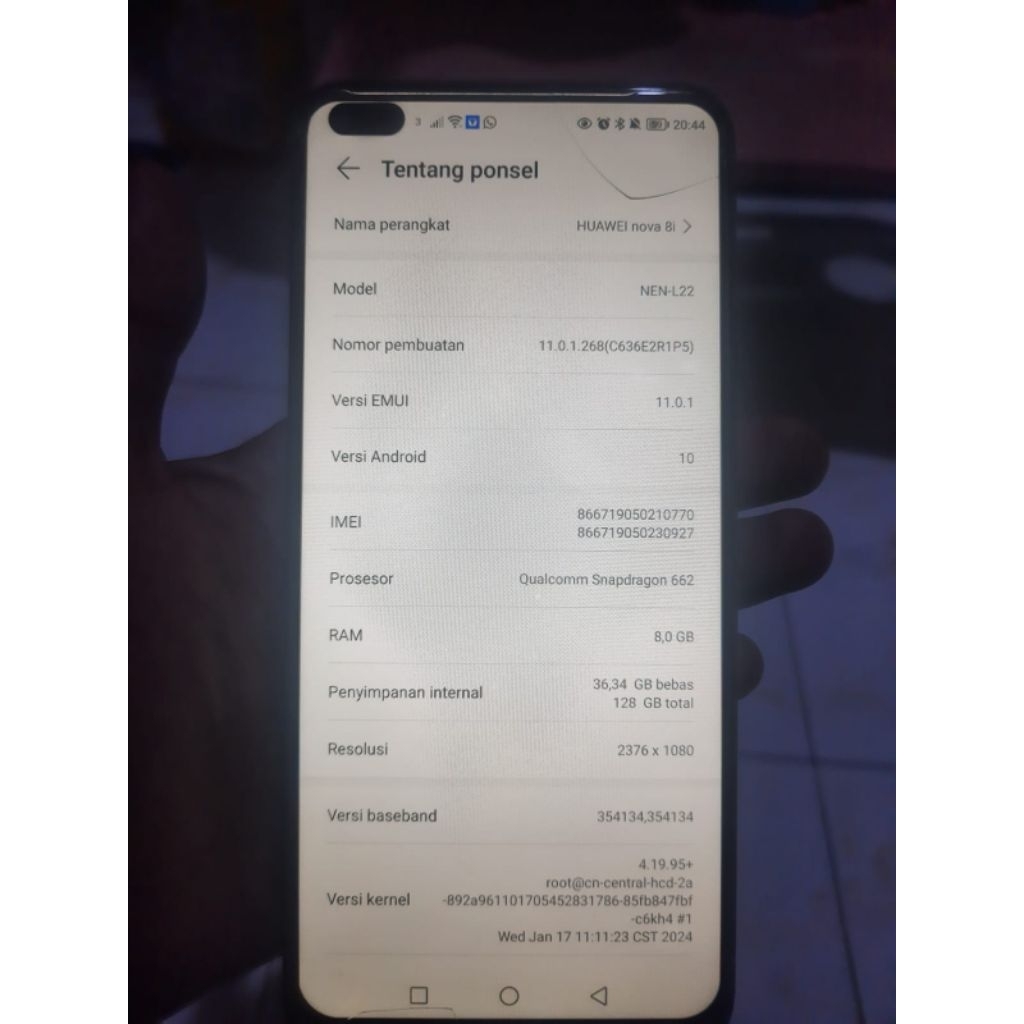 Huawei Nova 8i second