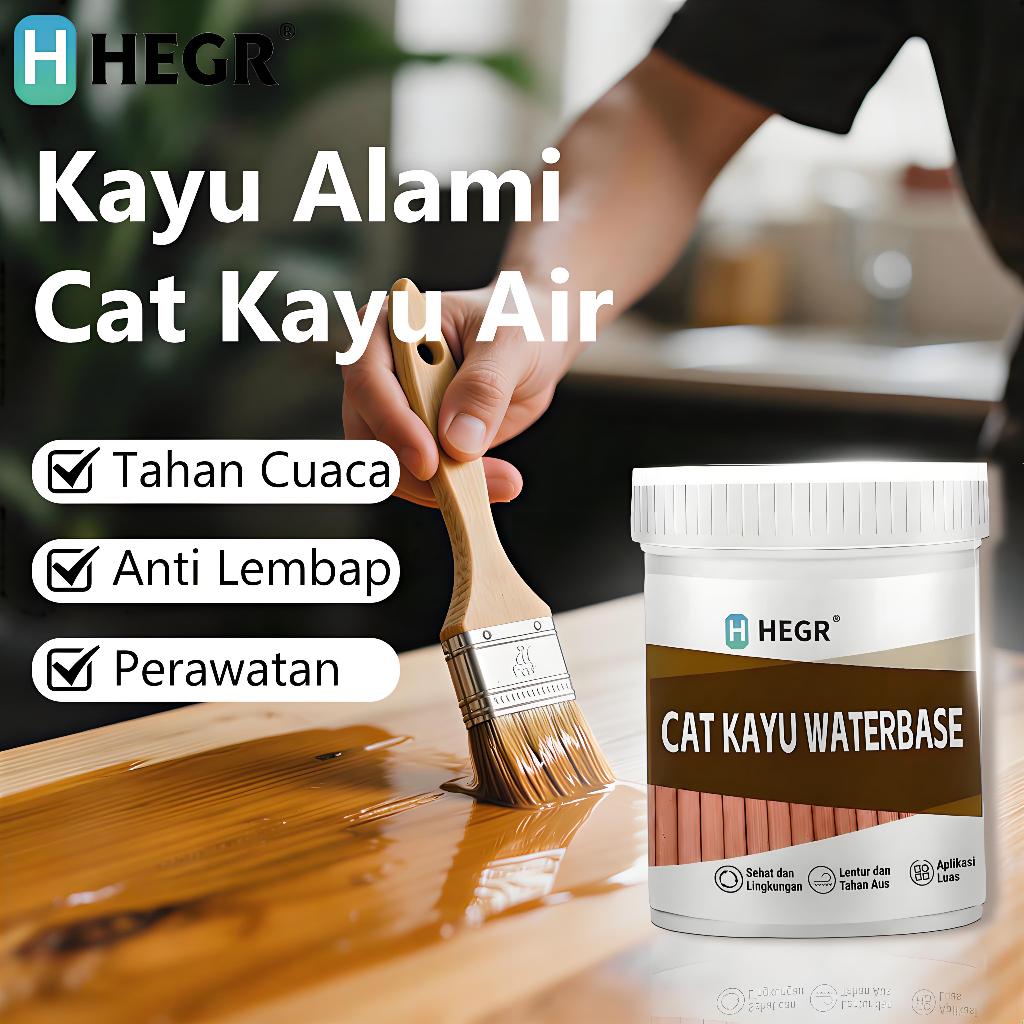 [Fast Dry] Cat Kayu Anti Air & Anti Jamur Cat Tembok Kayu Water Based 300g No Perih Paling Bagus Unt