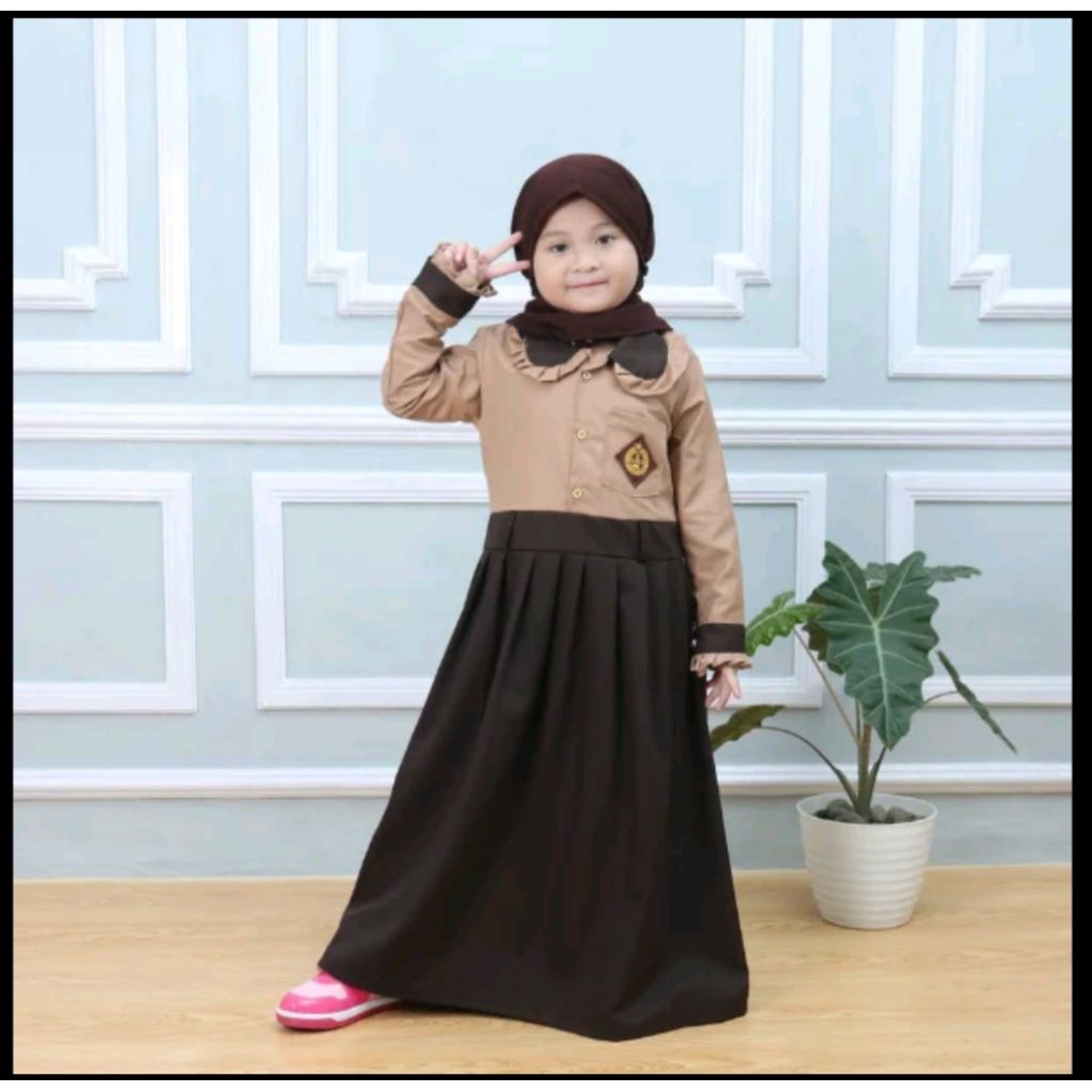 seragam pramuka sd perempuan, seragam gamis sd perempuan