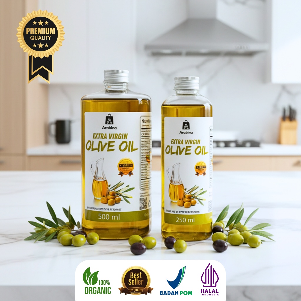 Minyak Zaitun 100% Extra Virgin Olive Oil Untuk Diminum Masak Rambut