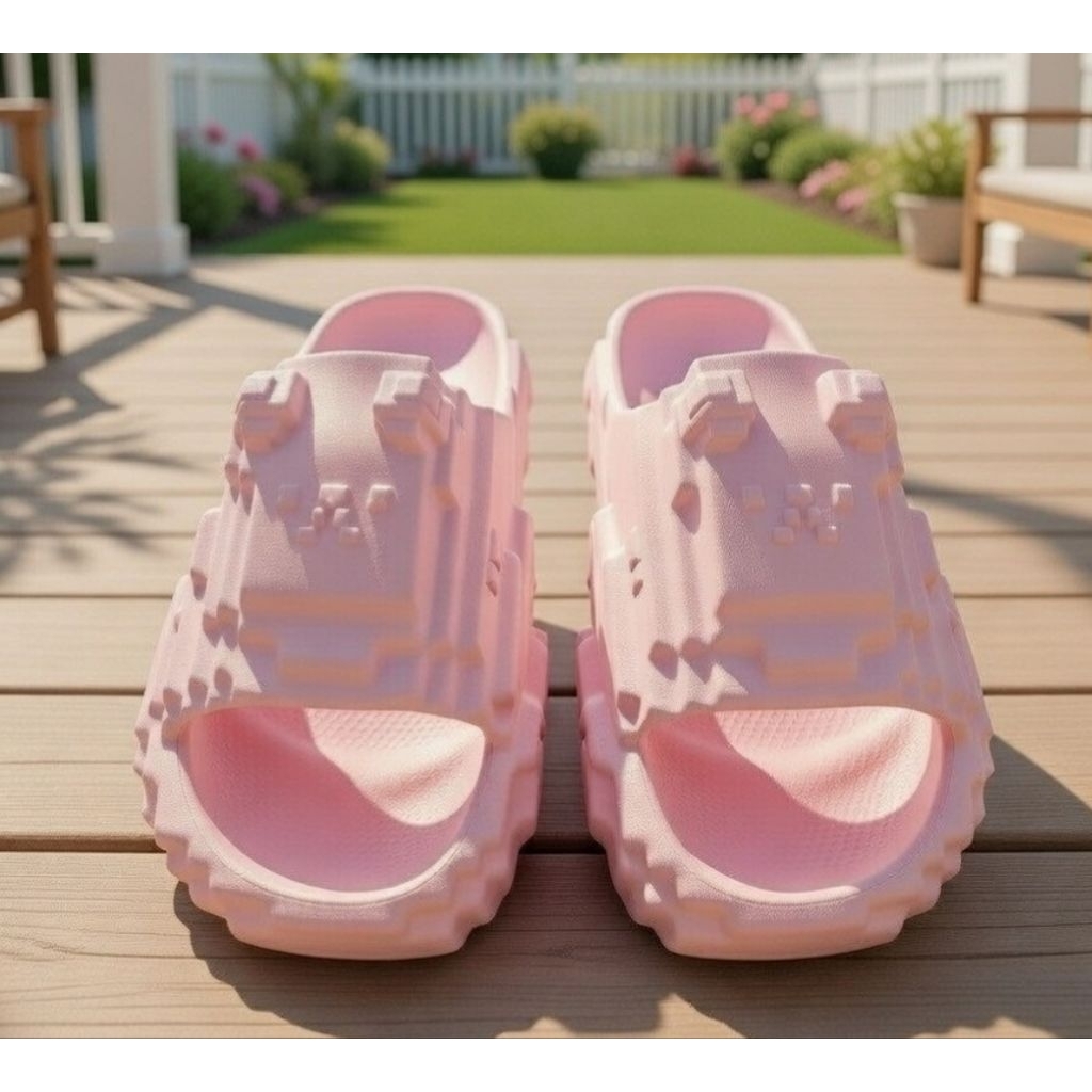sendal Roblox Minecraft/slip on  OB gras