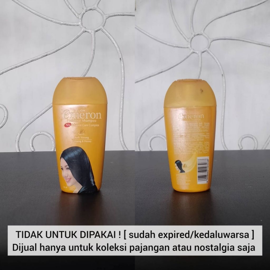 [ HANYA UNTUK PAJANGAN TIDAK UNTUK DIPAKAI ] UKURAN KECIL 50ML KOLEKSI PRODUK JADUL SHAMPOO EMERON T