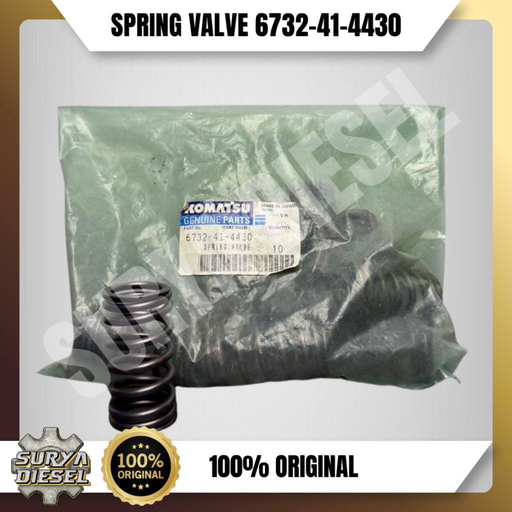 KOMATSU SPRING VALVE 6732414430 / 6732-41-4430 100% Original (Genuine Parts KOMATSU)