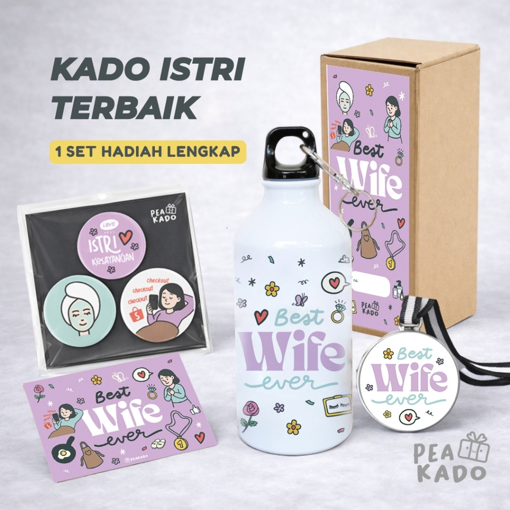 Kado Ulang Tahun Istri Gift Box Tumbler Custom Hadiah Anniversary Pernikahan