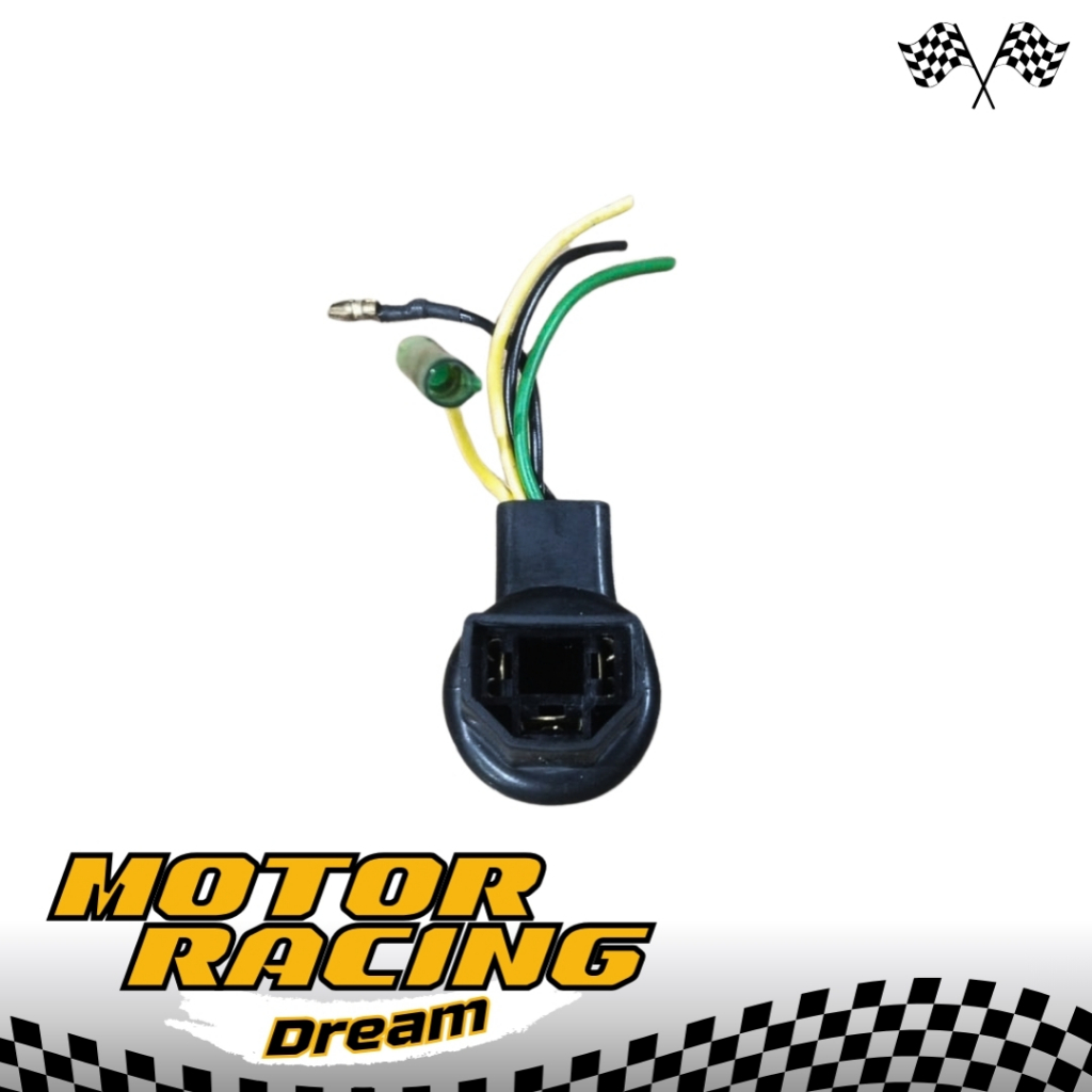 SOKET LAMPU DEPAN -  H4 KAKI 3 NINJA, CRF, BYSON, VIXION