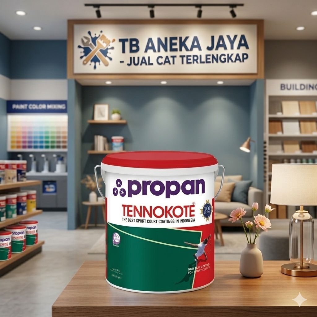 Cat Lapangan Beton , Aspal , Paving , lantai Propan Tennokote Hijau