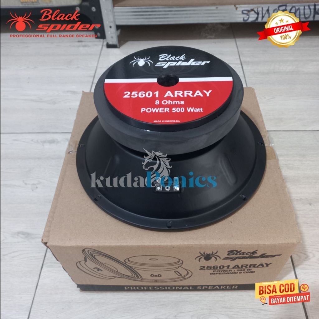 Speaker Vakum Black Spider 25601 Array 10 inch 8 ohm 500 watt Original Mid Midel