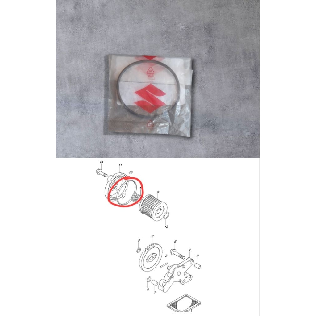 Sil Oring Filter Oli Satria Fu Injeksi Original Sgp