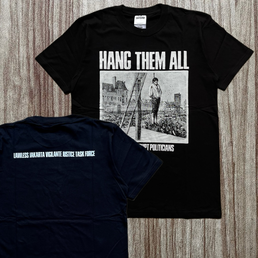[ORI] T-Shirt Lawless Jakarta - Hang Them All Katun S-XXL Kaos Pria