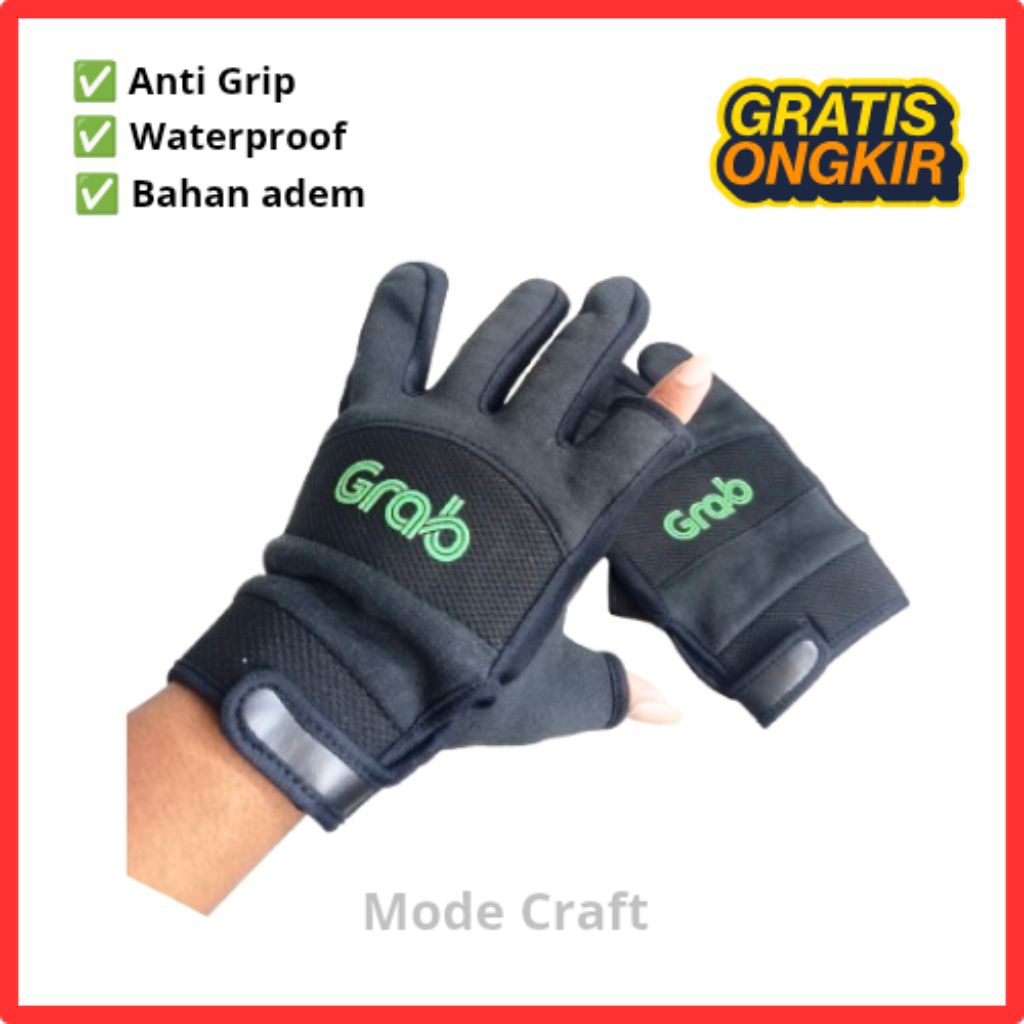 Sarung Tangan Setengah Jempol/Telunjuk GRB Motor