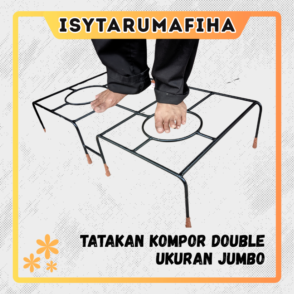 Tungku Kompor Rinnai Double ukuran jumbo || Rangka Kaki Kompor Rinnai dobel kokoh tahan lama