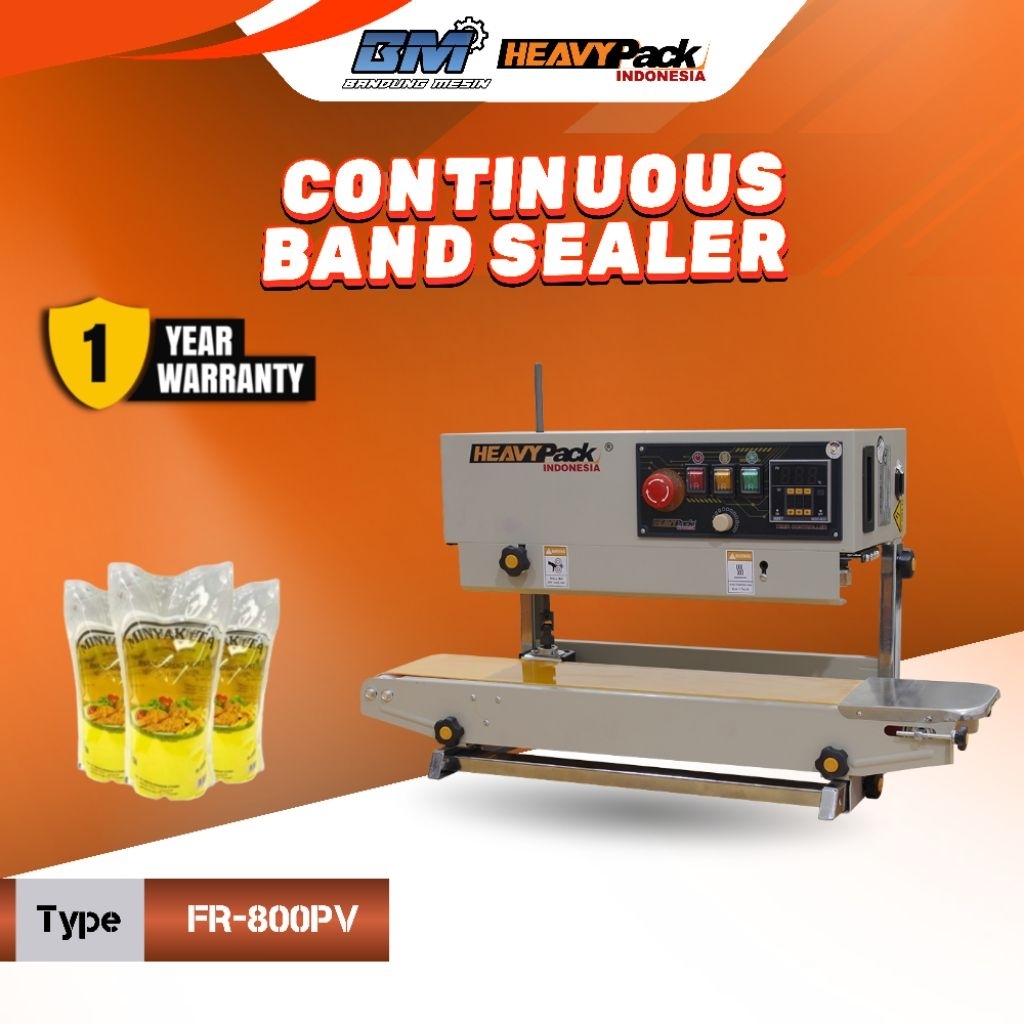 Continuous Band Sealer FR-800 PV Mesin Pres Kemasan Vertical