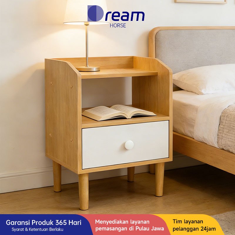 CODLemari Nakas Kayu/Kabinet Penyimpanan/Nakas Kecil/Meja Sudut/Meja Samping Kamar Tidur
