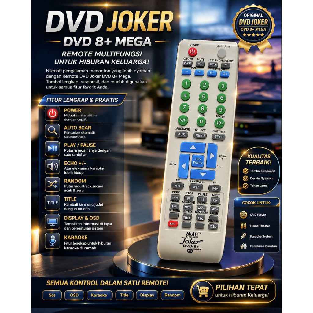 multi remote DVD Joker Polytron 8+mega