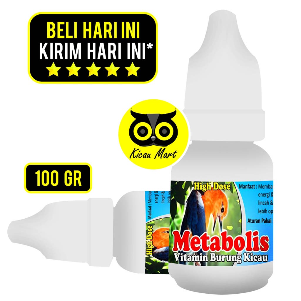KICAU MART Metabolisme Metabolis Vitamin Burung Kicau High Dose Obat Burung Sakit Macet Bunyi Sulit 