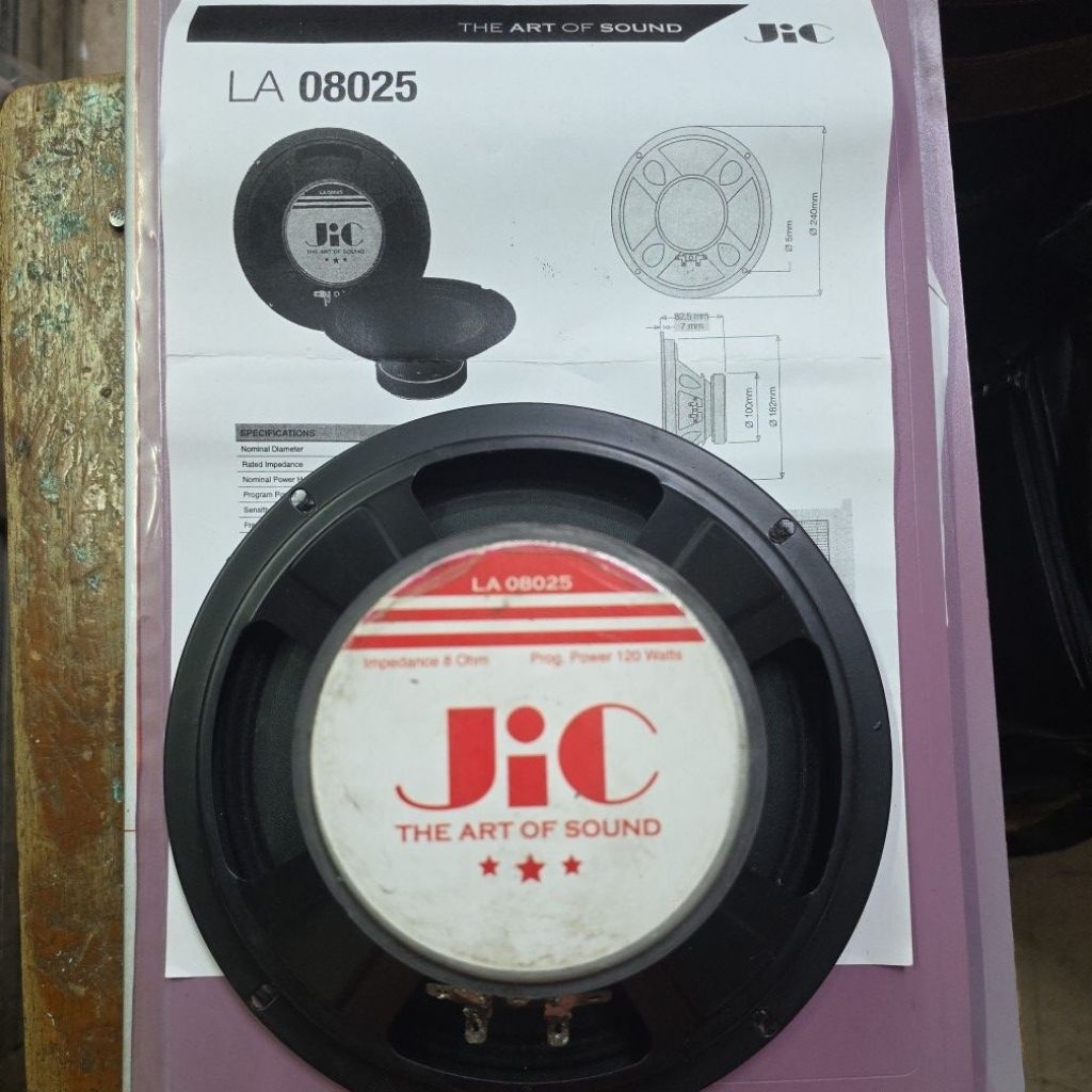 SPEAKER JIC 8in LA 08025 FULLRANGE LIMITED