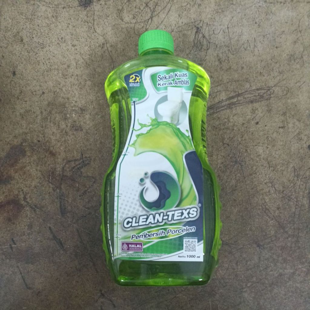 Clean Texs Pembersih Porcelen 1000 ml | CV Karya Bagus Bermanfaat| Pembersih Kerak Lantai Kamar Mand