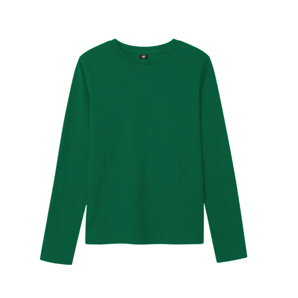 Naeva Atelier Kaos Lengan Panjang Hijau Botol