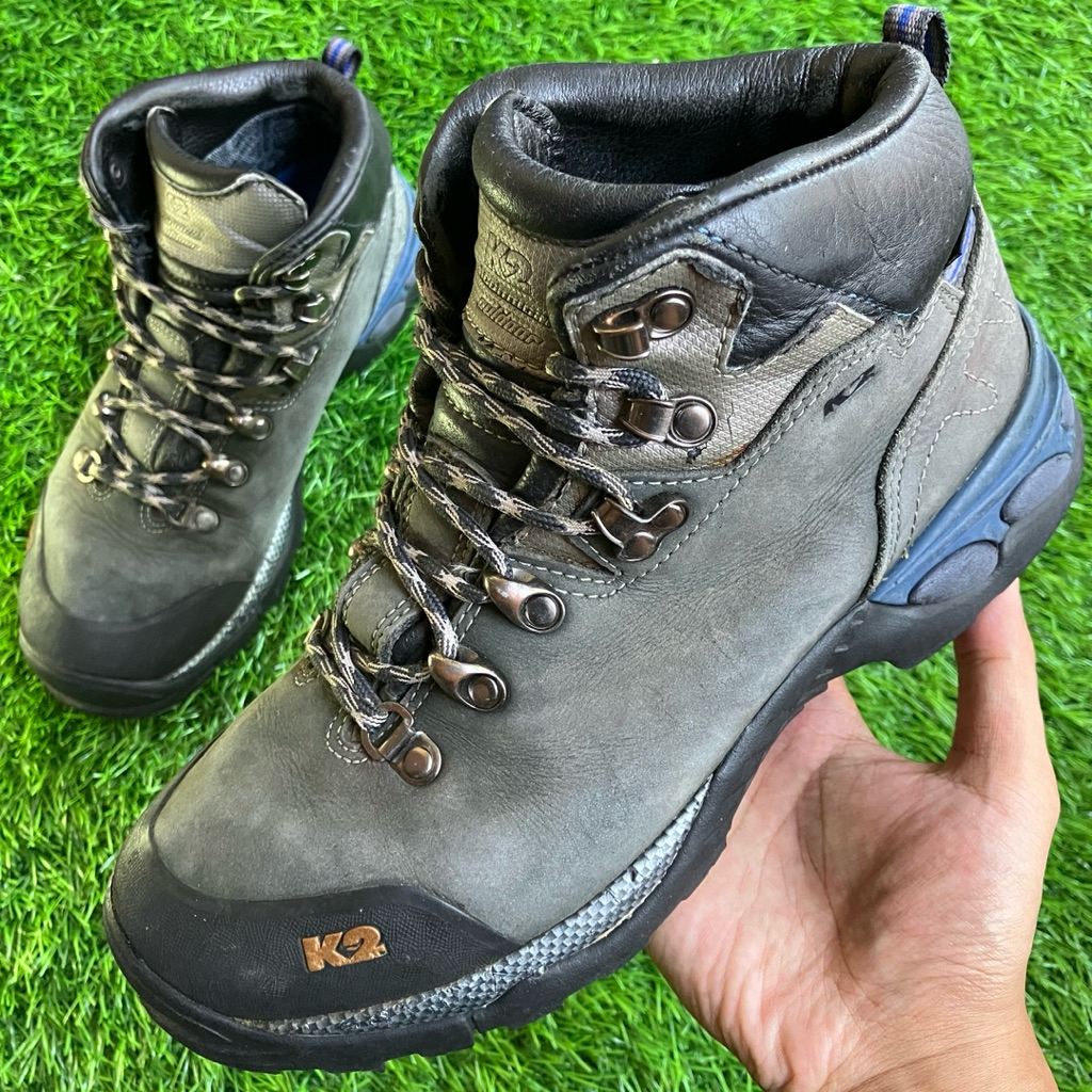 K2 Mid Goretex Grey Leather Xgrip Hiking Shoes size 40