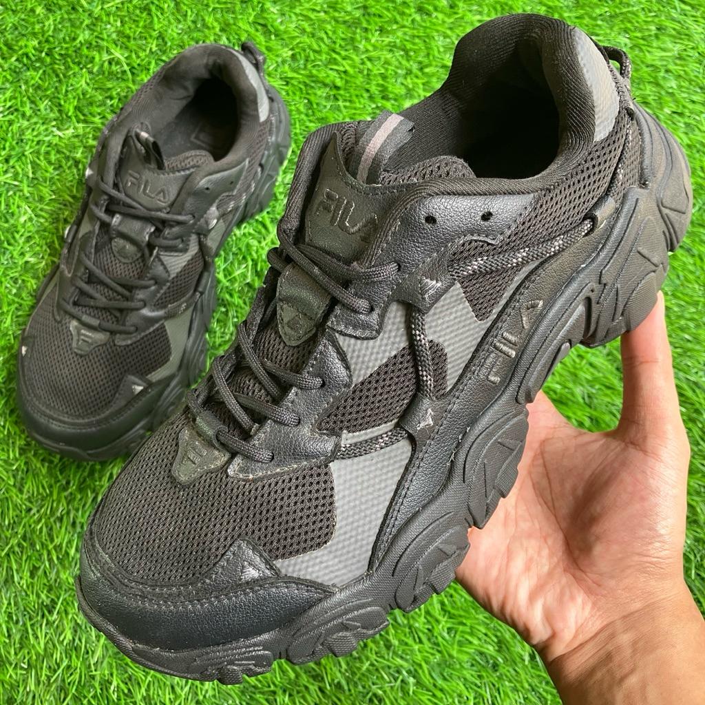 FILA Fluid Full Black sneakers shoes size 42