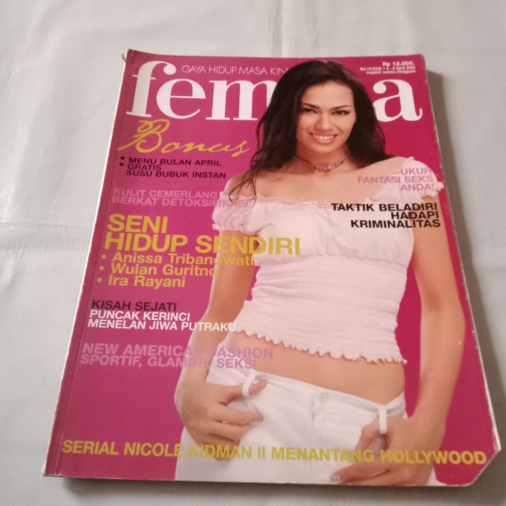 MAJALAH FEMINA GAYA HIDUP MASA KINI APRIL 2003