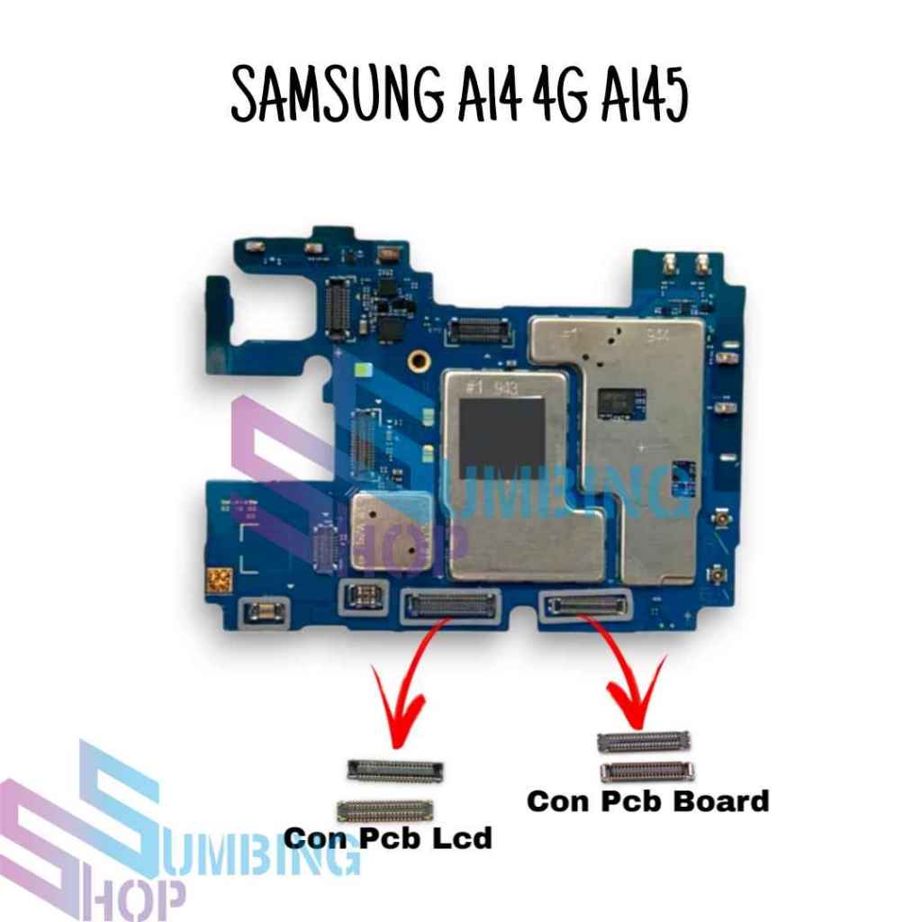 Konektor Mainboard Samsung A14 4G A145 Soket Main Board Lcd FPC