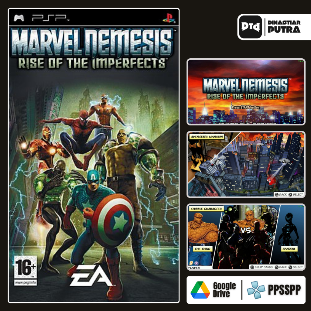 Game PSP Marvel Nemesis: Rise Of Imperfects - Format ISO Siap Main (Google Drive)