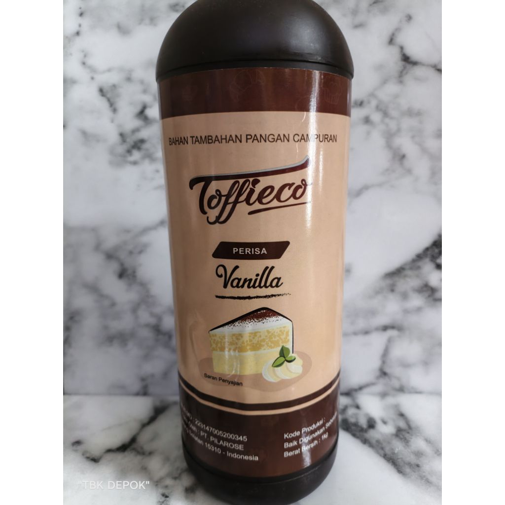 toffieco Perisa Vanilla kemasan 1 liter | toffieco Vanilla | Toffieco